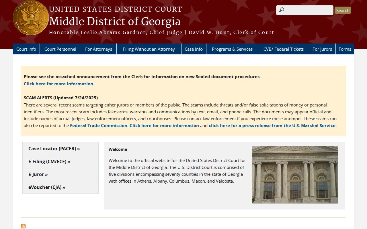Gray criminal record access through the Middle District of Georgia federal court