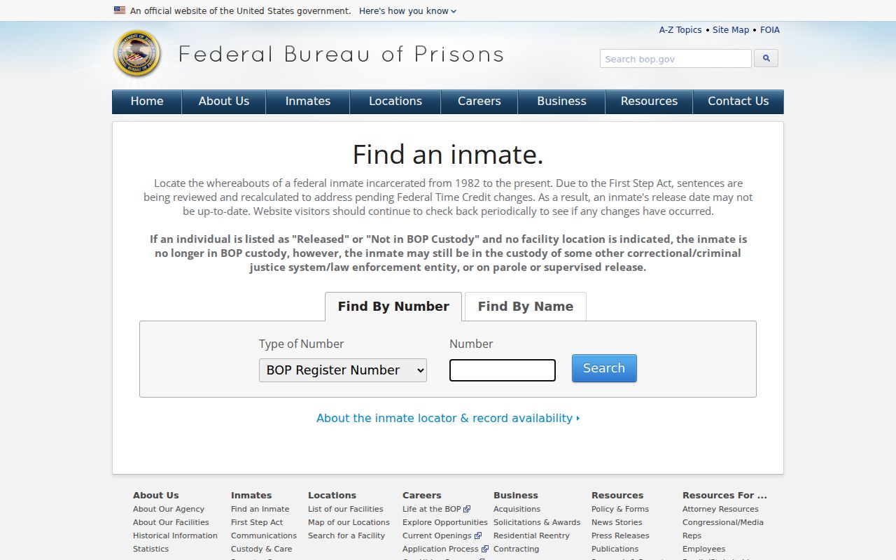Federal inmate locator after a Jones County arrest
