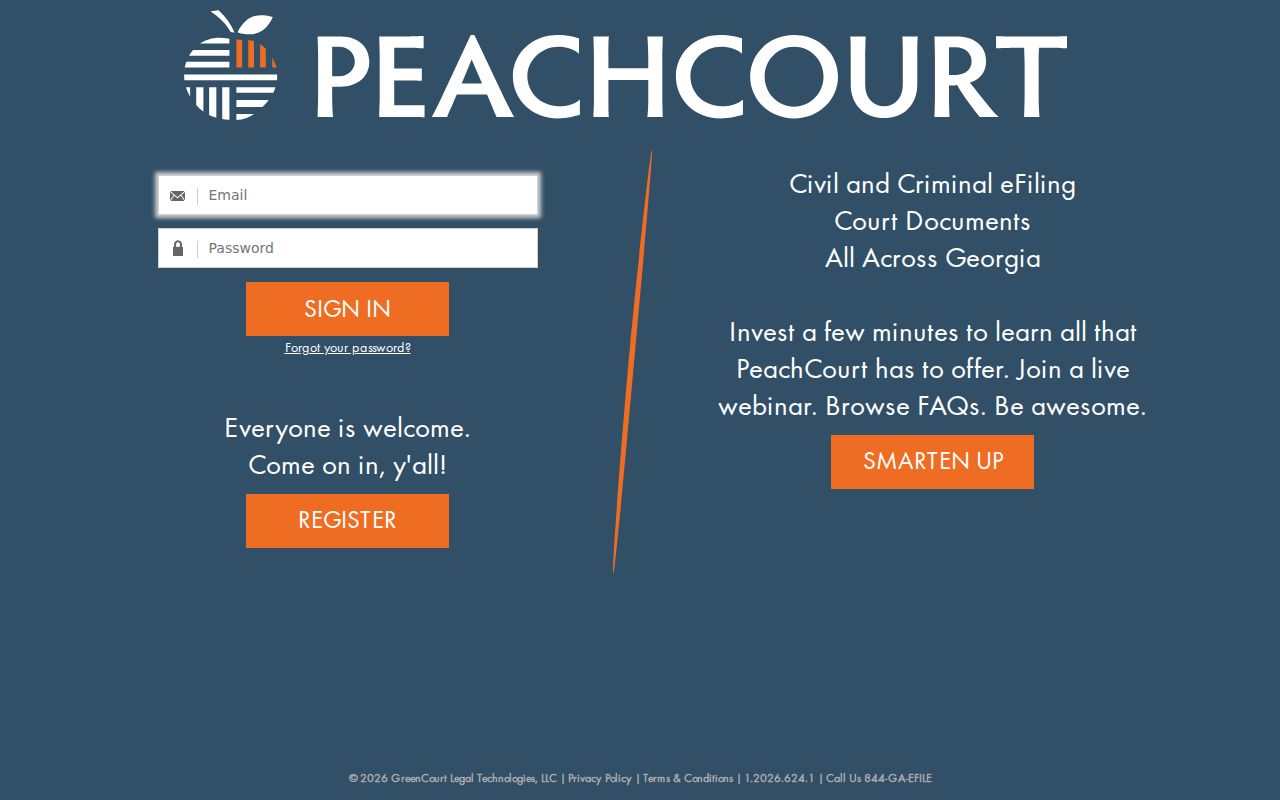 Jones County court case lookup through PeachCourt