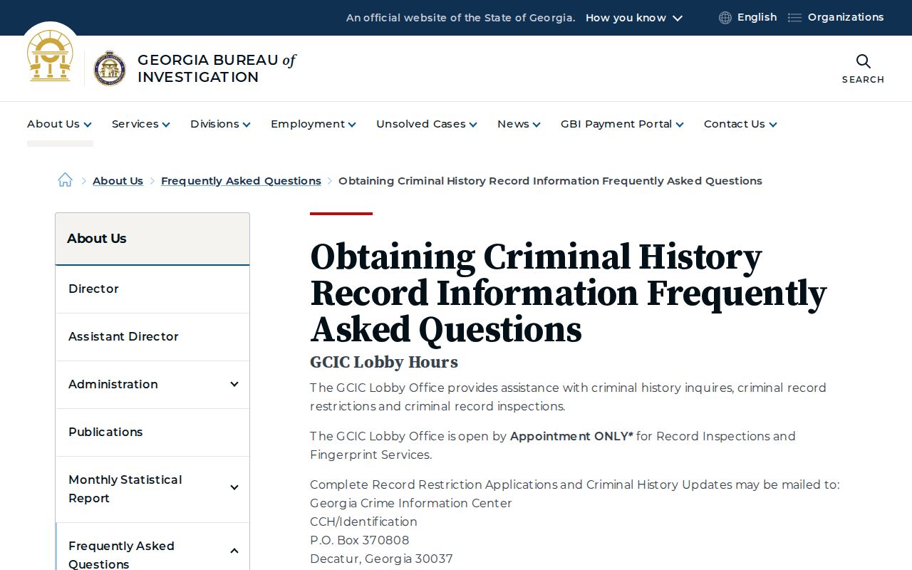 Jones County criminal records GCIC correction guidance